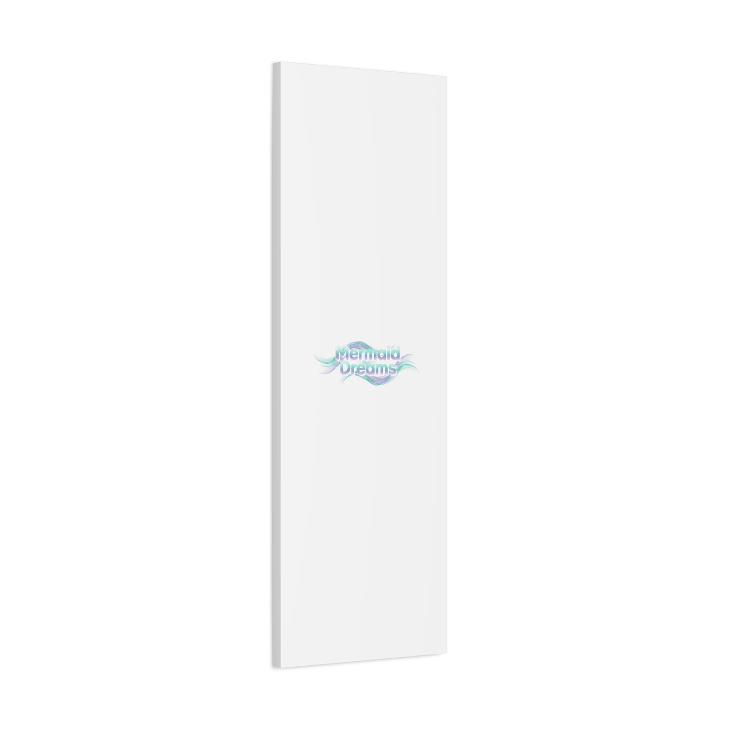 Mermaid Dreams Matte Canvas | iridescent text, pearly word accent