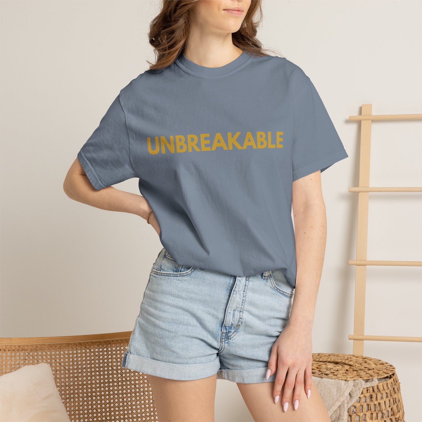 Resilience Tee — Minimalist Garment-Dyed T-Shirt for Calm Confidence