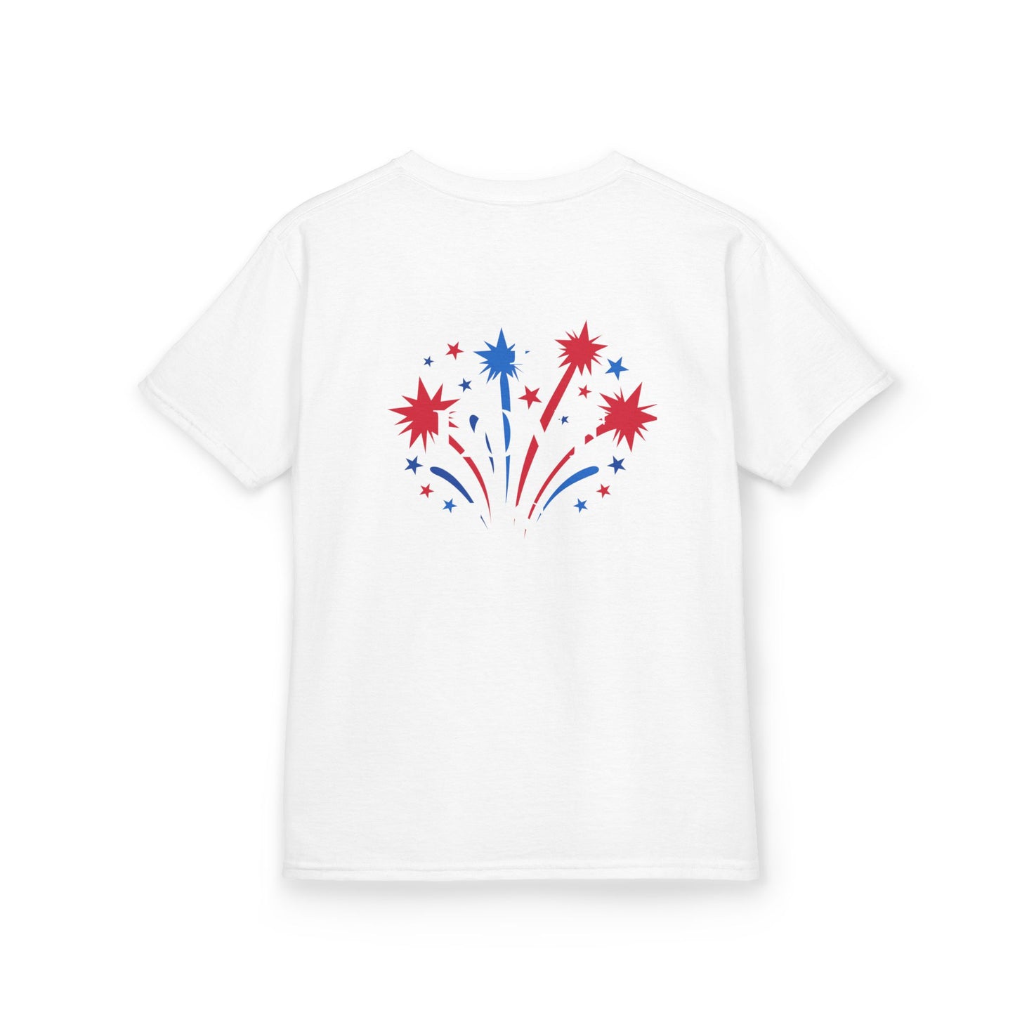 America 250 Kids Tee | Patriotic Fireworks Fourth of July Shirt