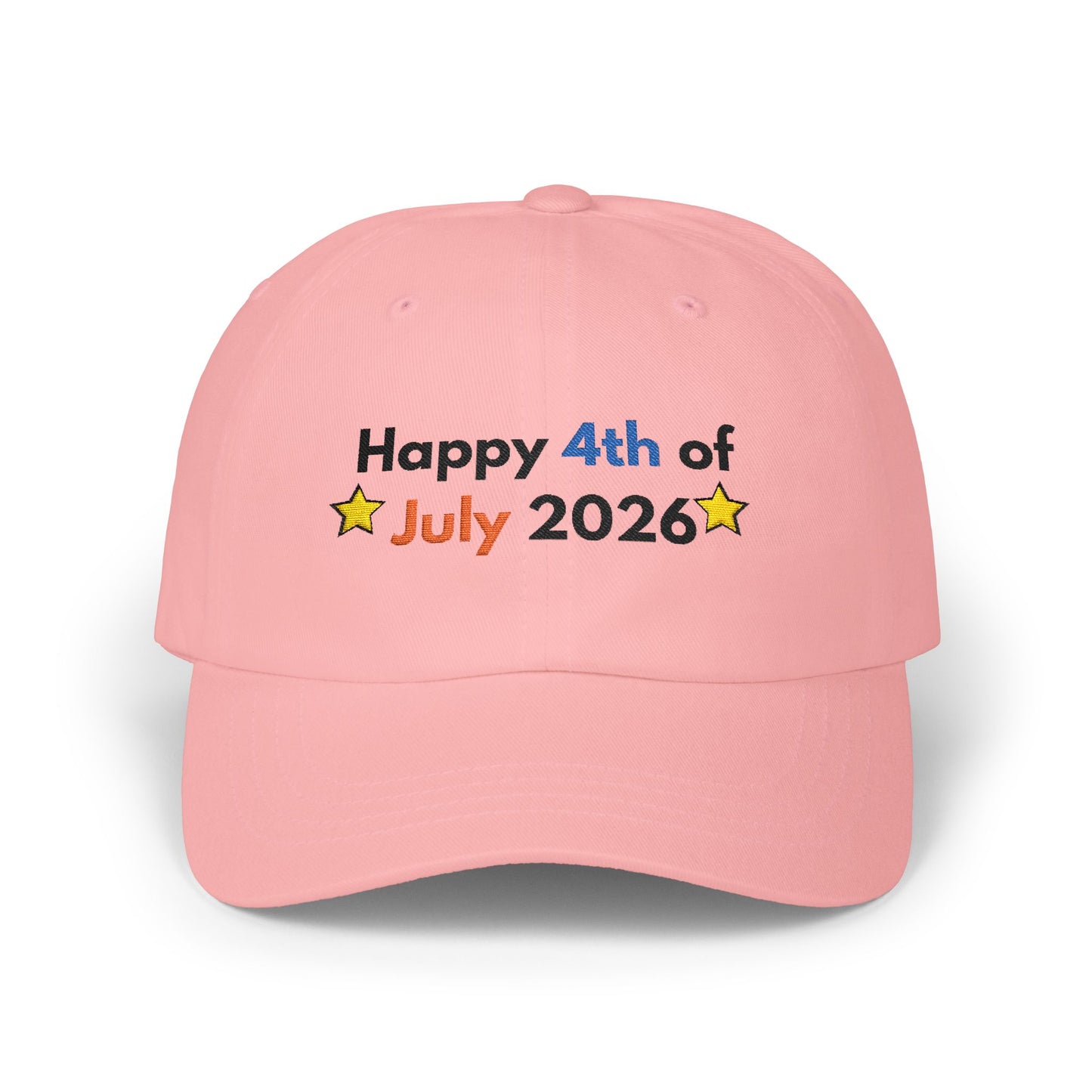 Happy 4th of July 2026 Dad Cap | Patriotic Embroidered Baseball Hat