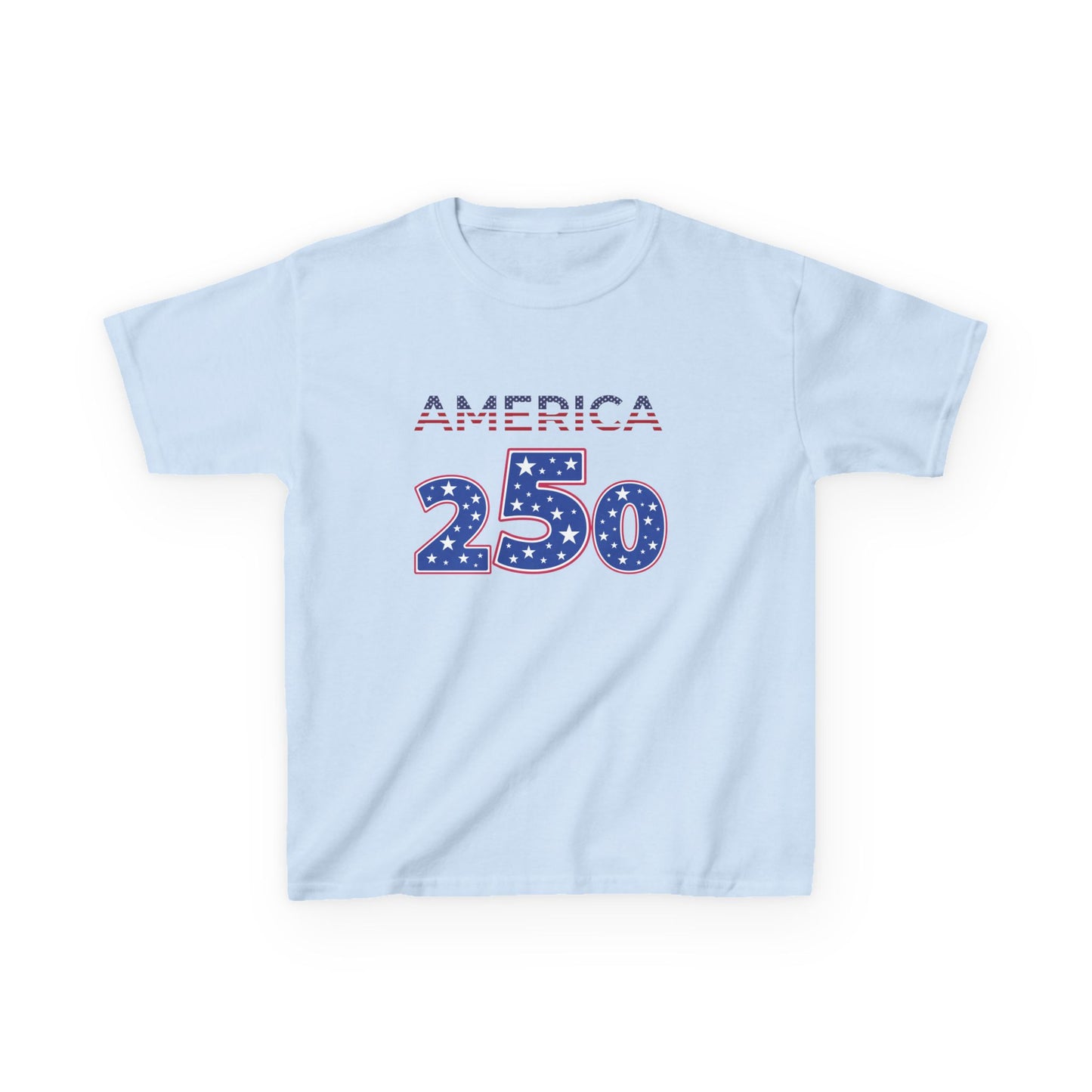 America 250 Kids Tee | Patriotic Fireworks Fourth of July Shirt