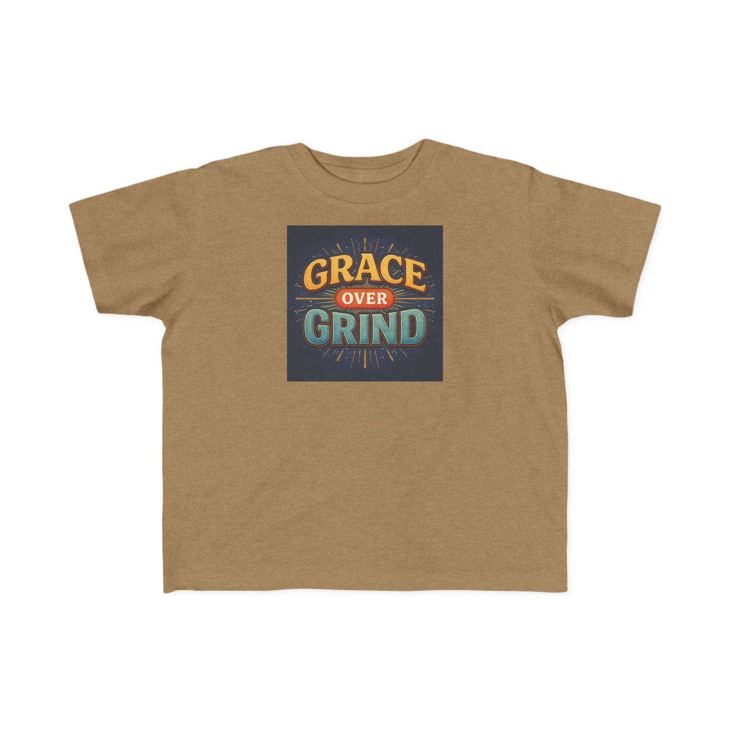 Grace Over Grind Retro Inspirational Toddler T-Shirt