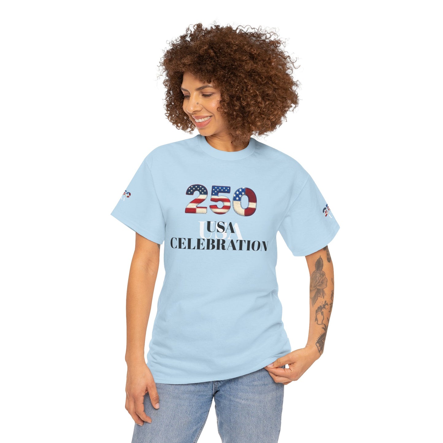 250 USA Celebration T‑Shirt — Patriotic 4th of July Tee