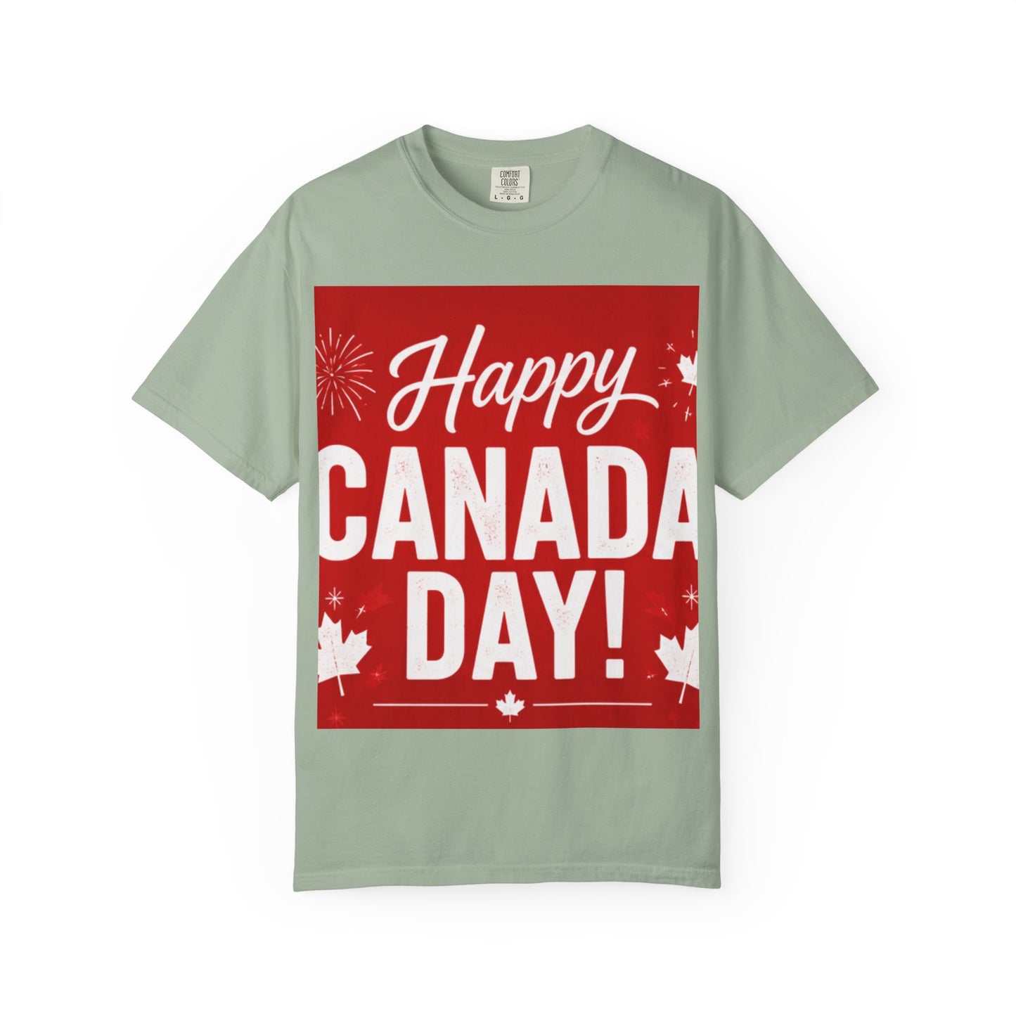 Happy Canada Day T-Shirt — Red Maple Leaf Canada Day Tee