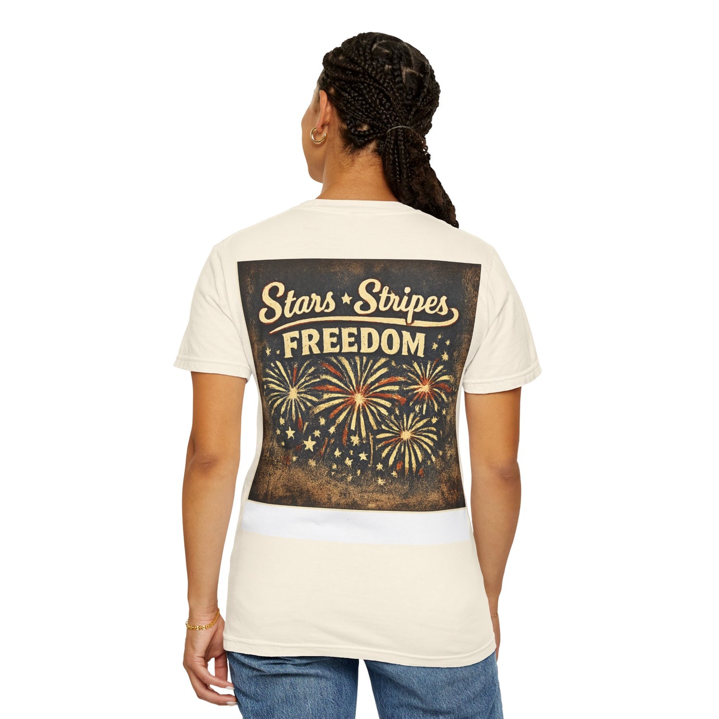 America 250 T-Shirt — Stars & Stripes Freedom Fireworks Tee