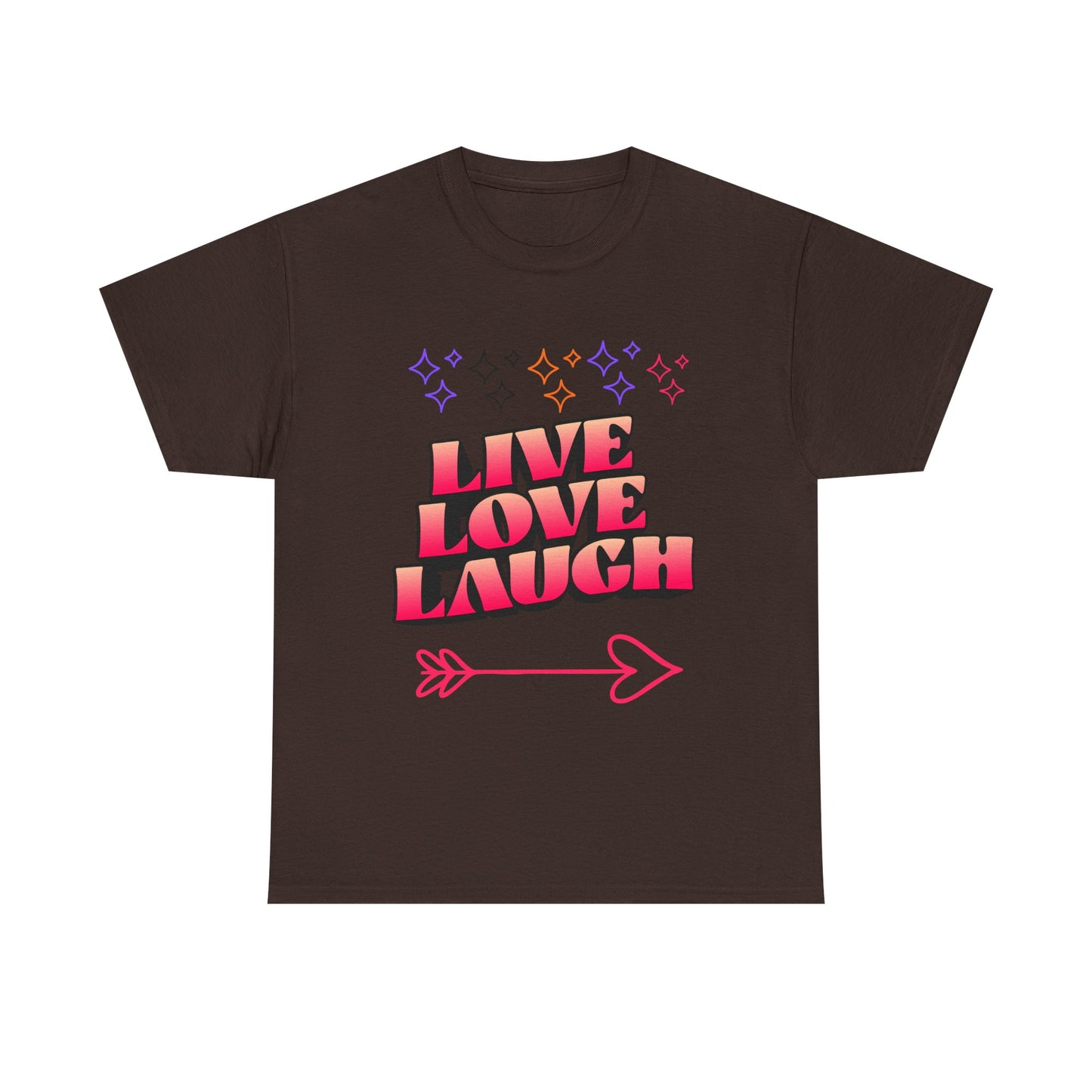 Live Love Laugh Women's Tee — Inspirational Graphic T-Shirt