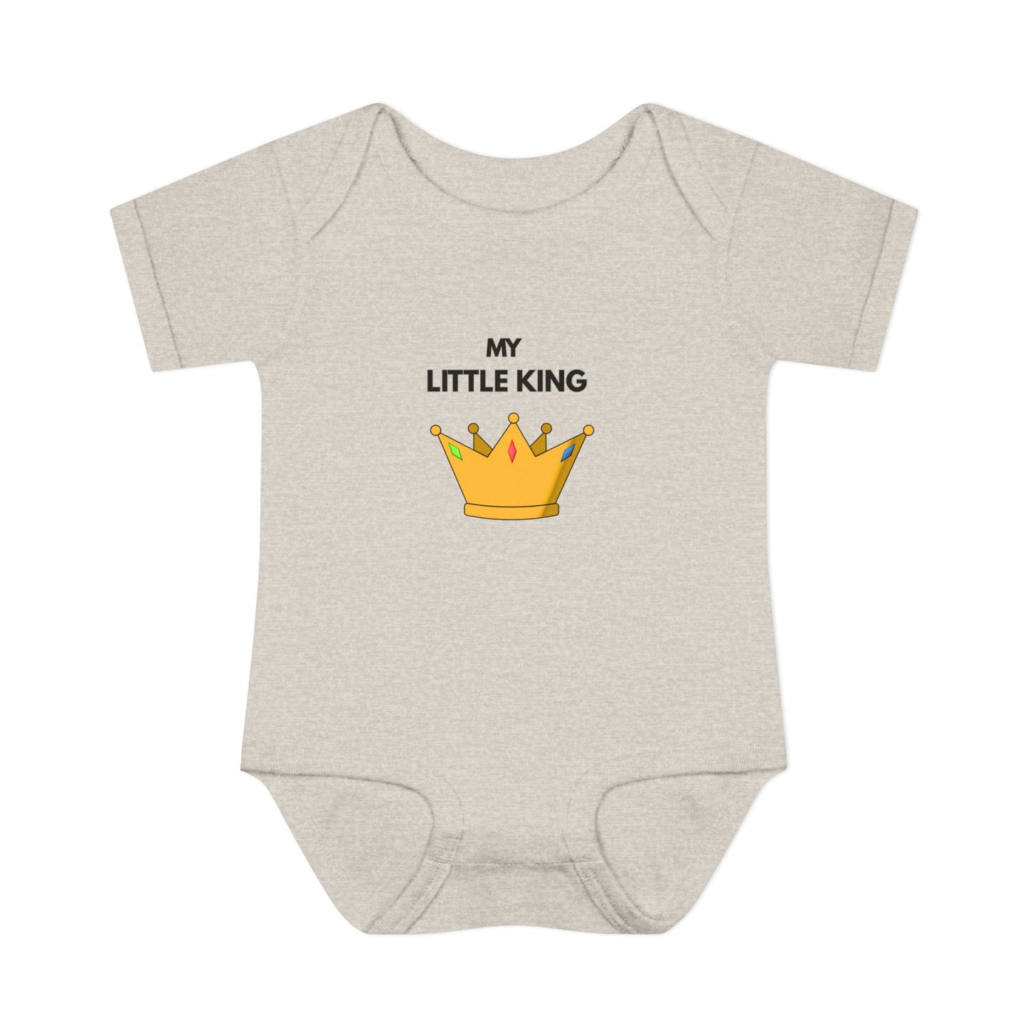 Infant Bodysuit — "My Little King" Baby Onesie