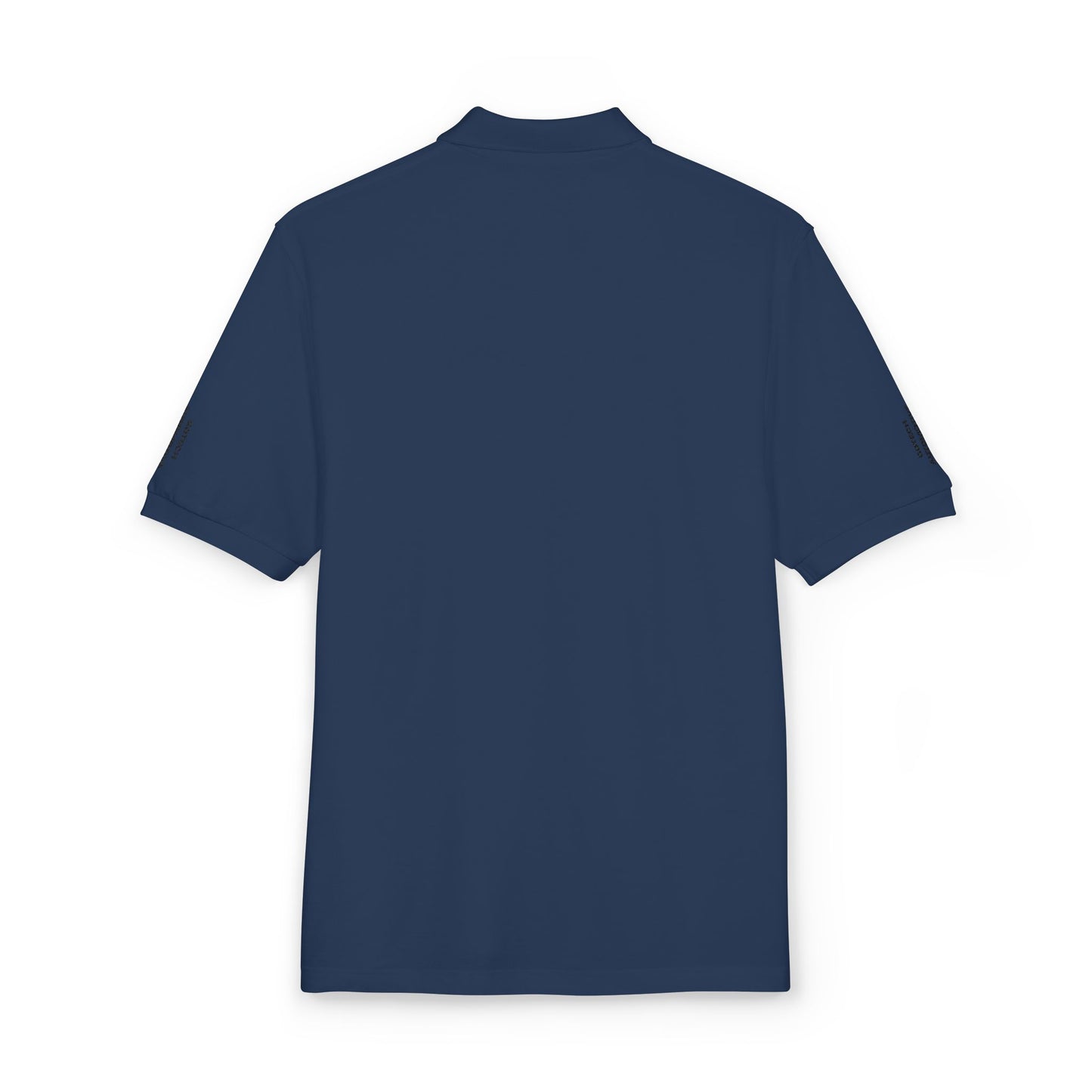 Embroidered Blue Ripple Logo Polo