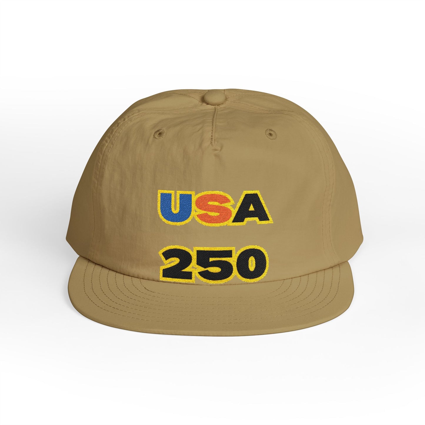 USA 250 Surf Cap | Embroidered Trucker Hat, White Snapback