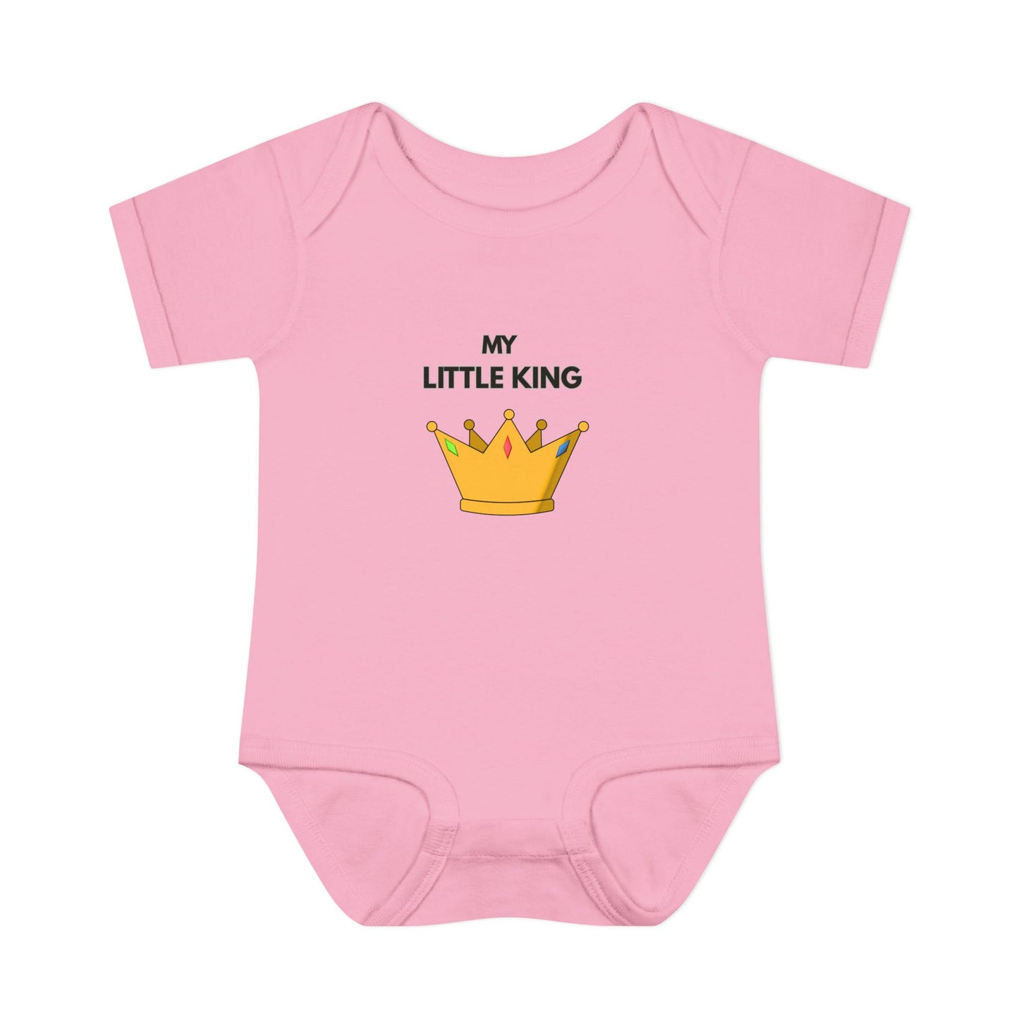 Infant Bodysuit — "My Little King" Baby Onesie