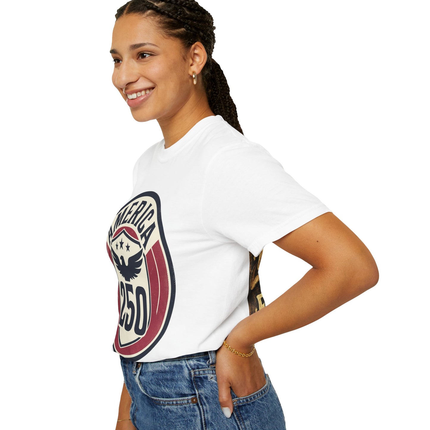 Raised on Freedom USA T-Shirt — America 250 Patriotic Graphic Tee