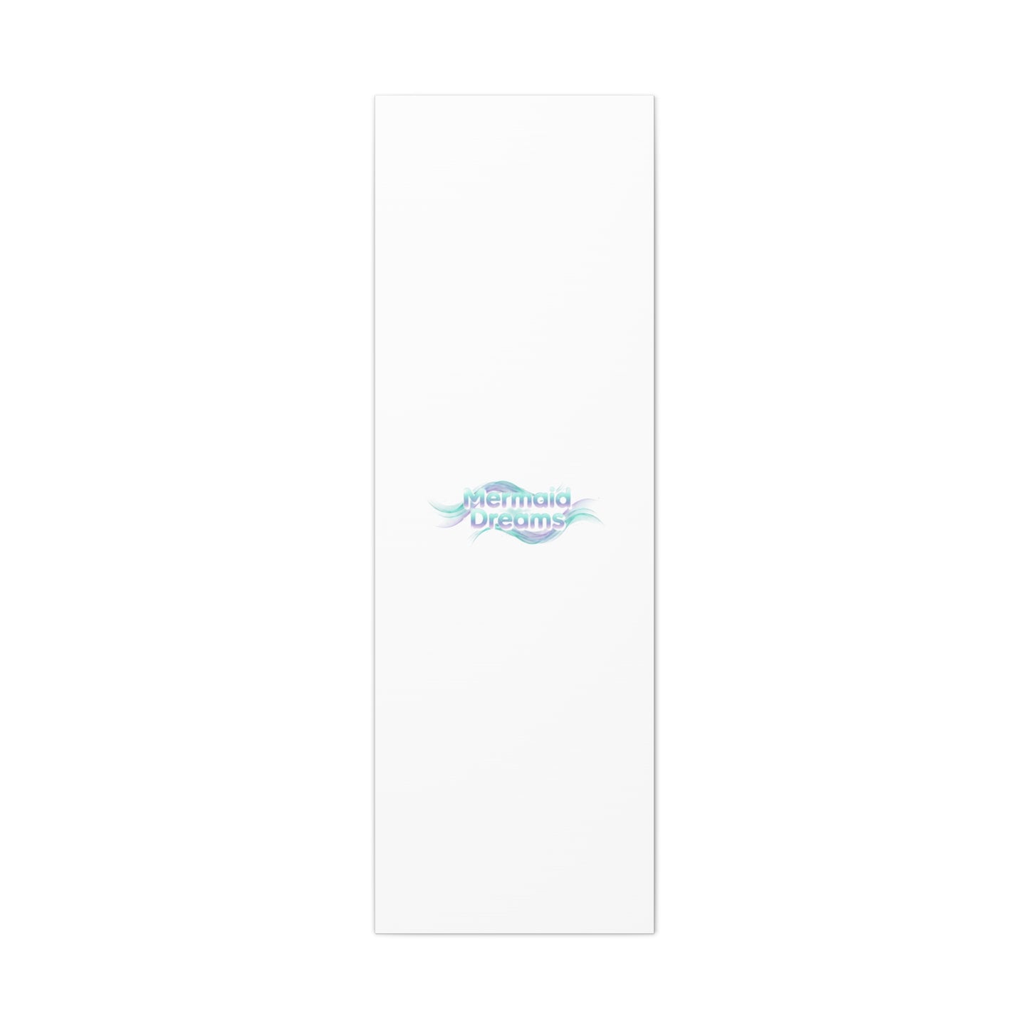 Mermaid Dreams Matte Canvas | iridescent text, pearly word accent