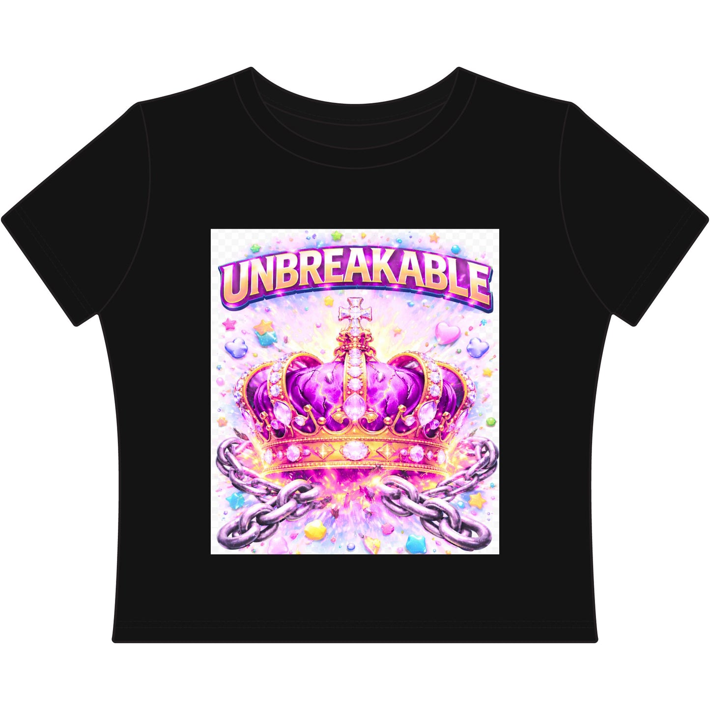 Unbreakable Crown baby tee | Women's graphic tee