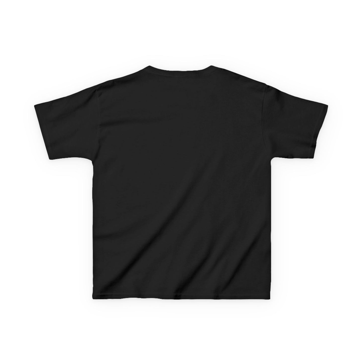 Kids Tee — Minimal "Always Be Curious" Rainbow Text