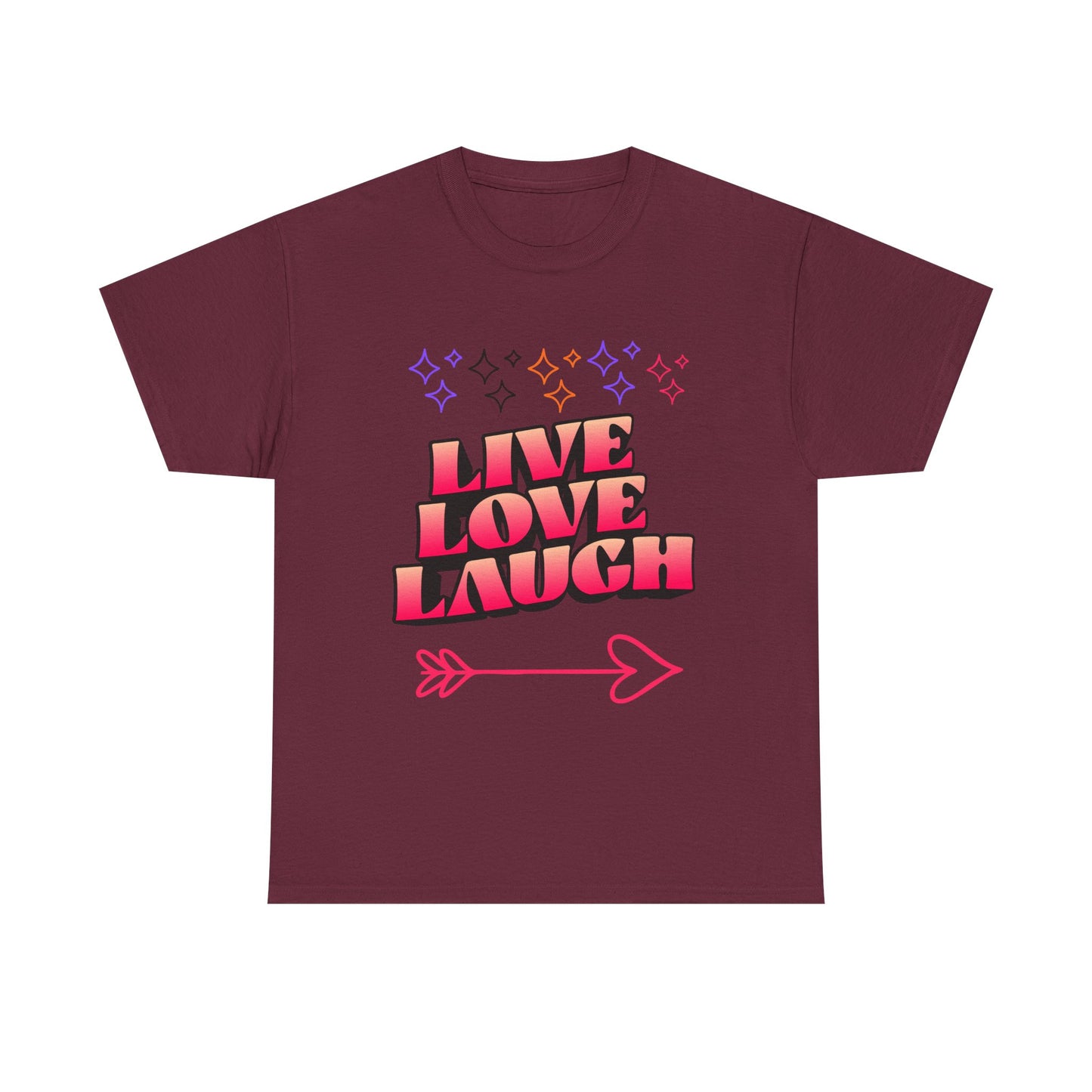 Live Love Laugh Women's Tee — Inspirational Graphic T-Shirt