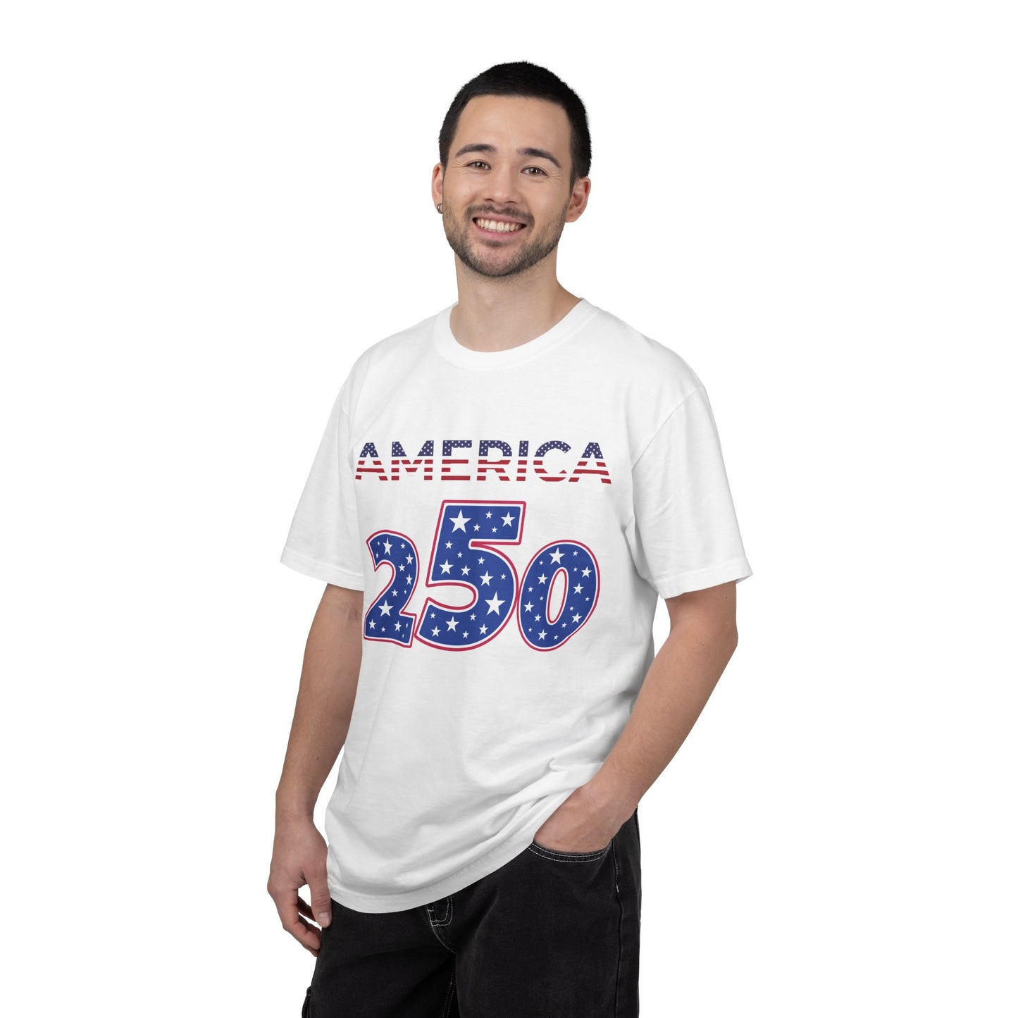 America 250 Patriotic T-Shirt — Fourth of July USA Celebration Tee