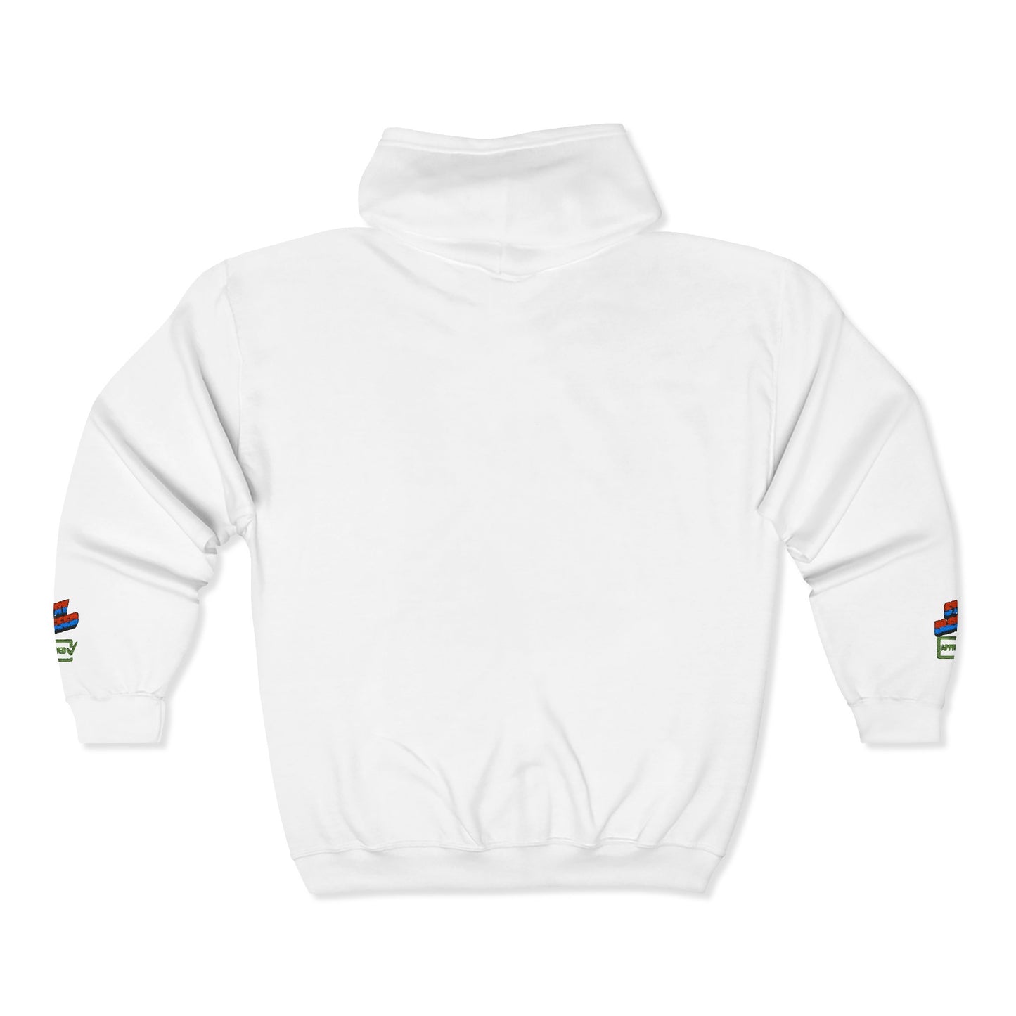 'Approved' Retro Badge Colorblock Full-Zip Hoodie
