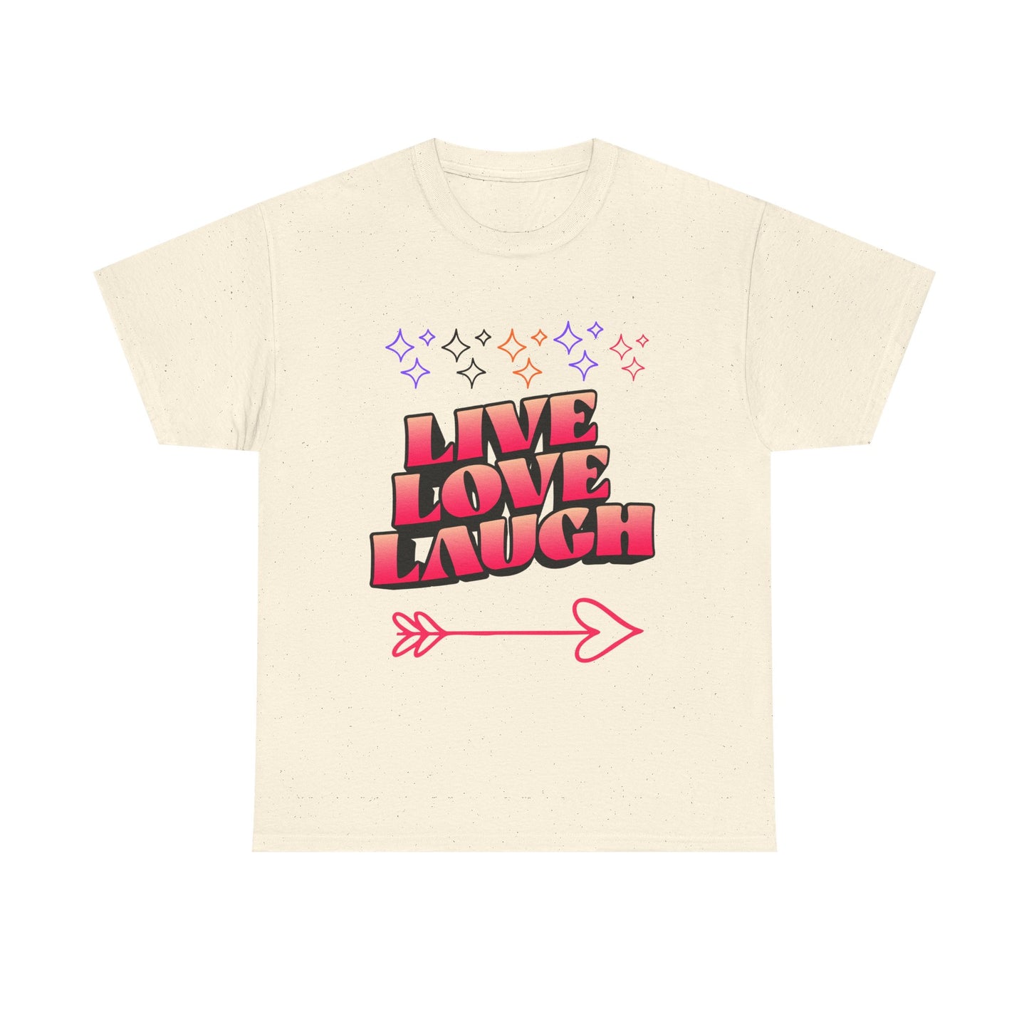 Live Love Laugh Women's Tee — Inspirational Graphic T-Shirt