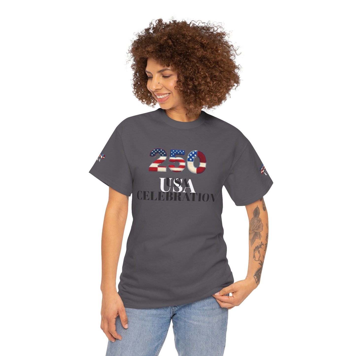 250 USA Celebration T‑Shirt — Patriotic 4th of July Tee