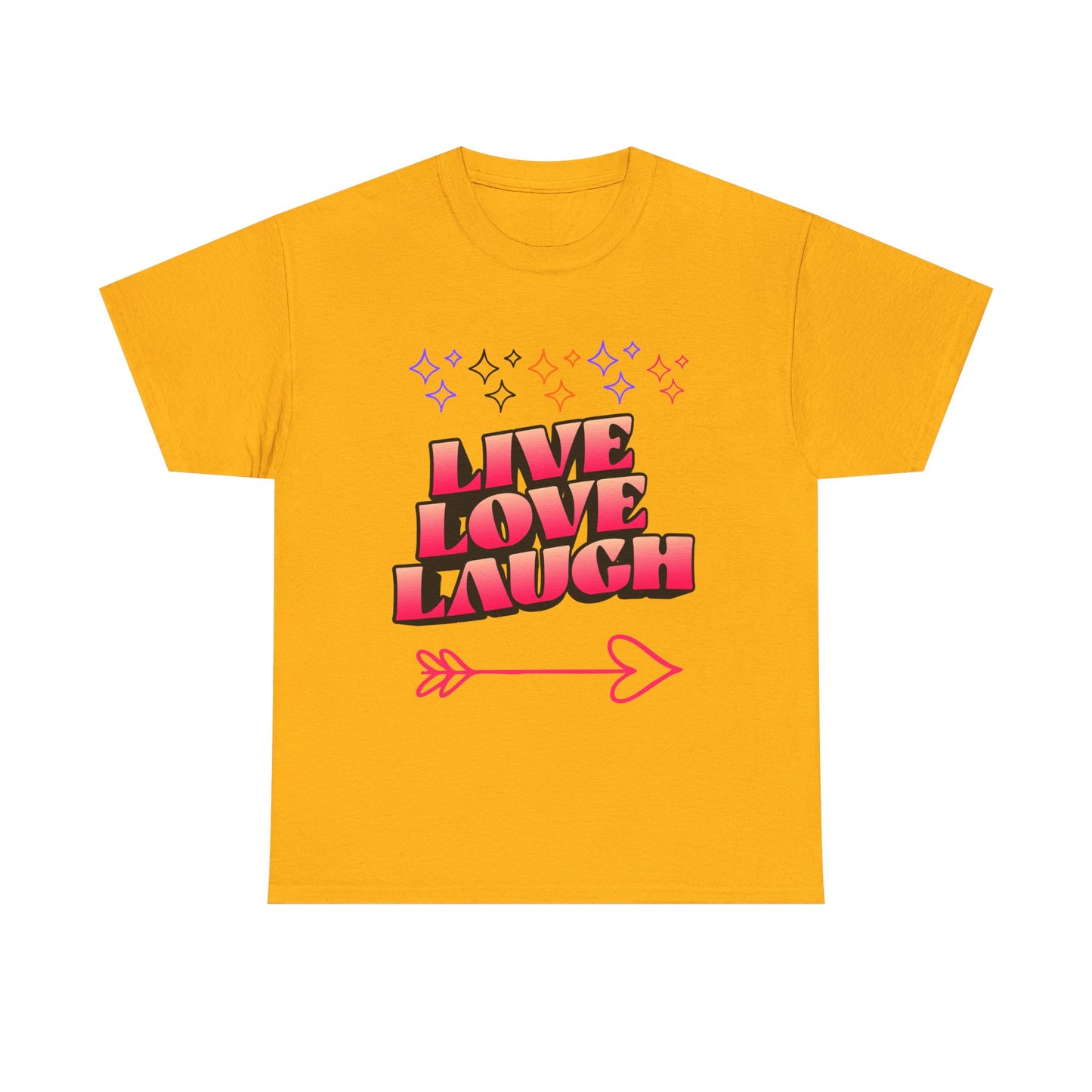 Live Love Laugh Women's Tee — Inspirational Graphic T-Shirt