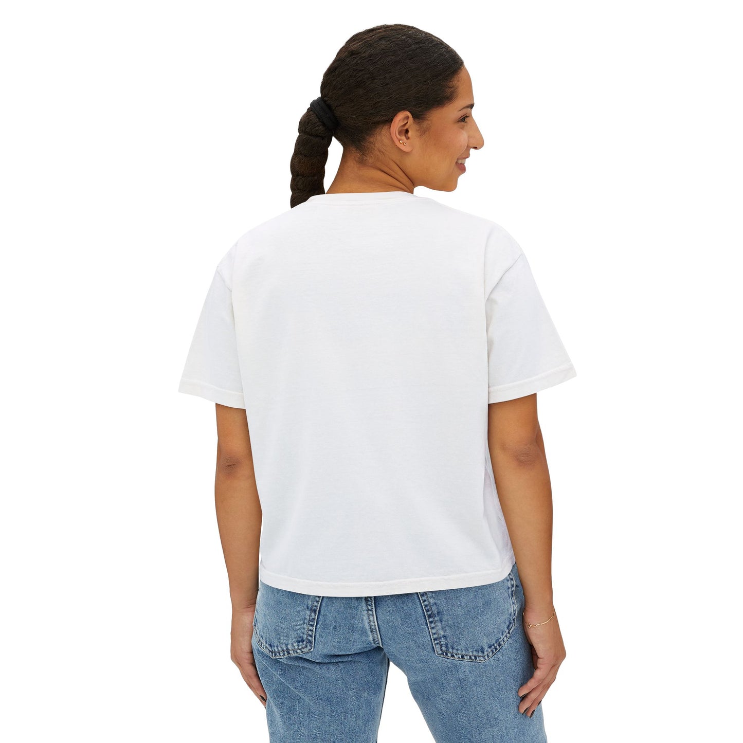 Fearless Female Raised Fist Graphic T-Shirt | Boxy Tee