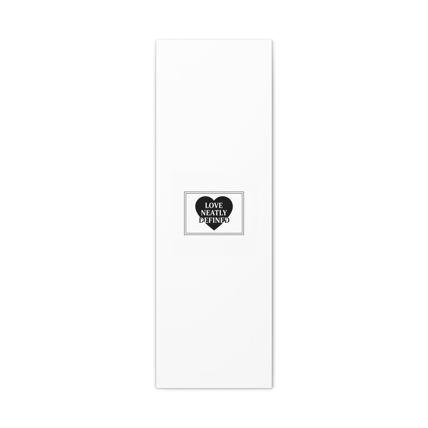 Love Neatly Defined Canvas, editorial black and white love print | elegant typography poster