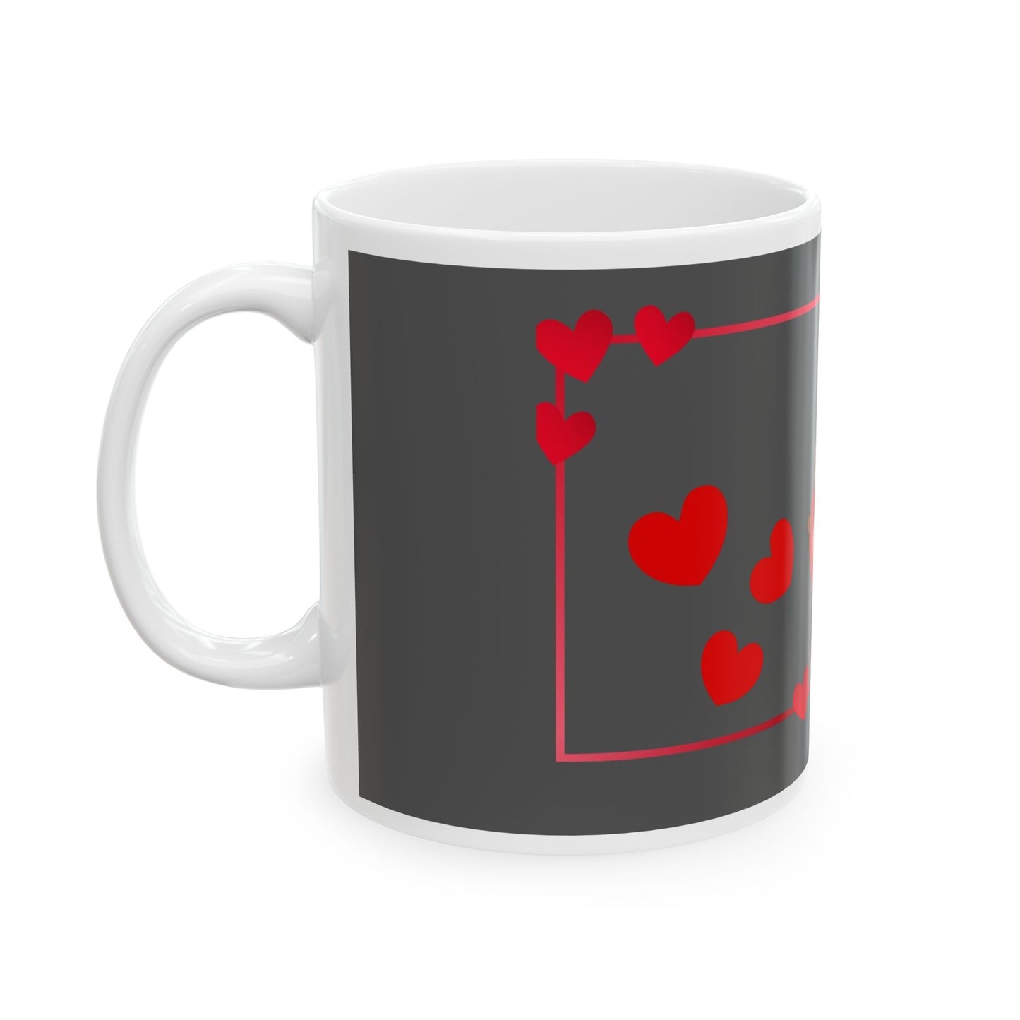 Red Heart Ceramic Mug — 11oz & 15oz