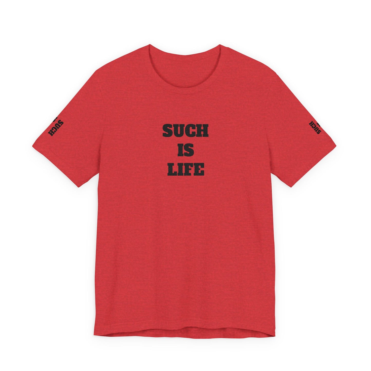 Such Is Life tee | Minimalist typographic shirt, black text on white
