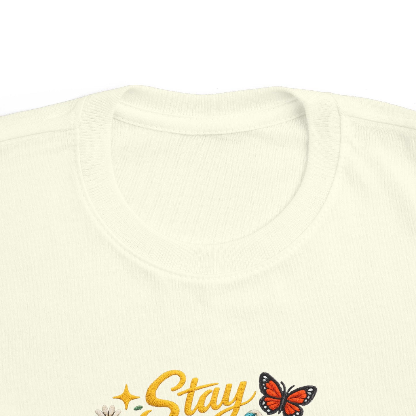Dream Big Babe Toddler Tee | Retro Floral Butterfly Graphic