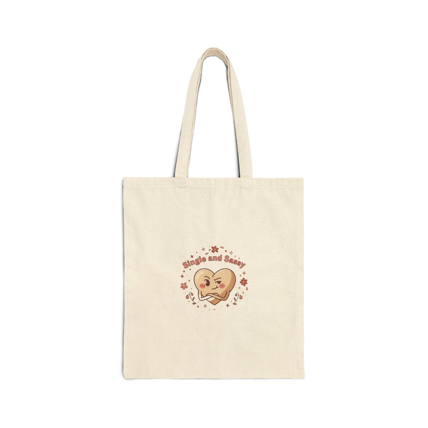 Single and Snack Heart Tote | Anti Valentine, Funny Single Humor Tote