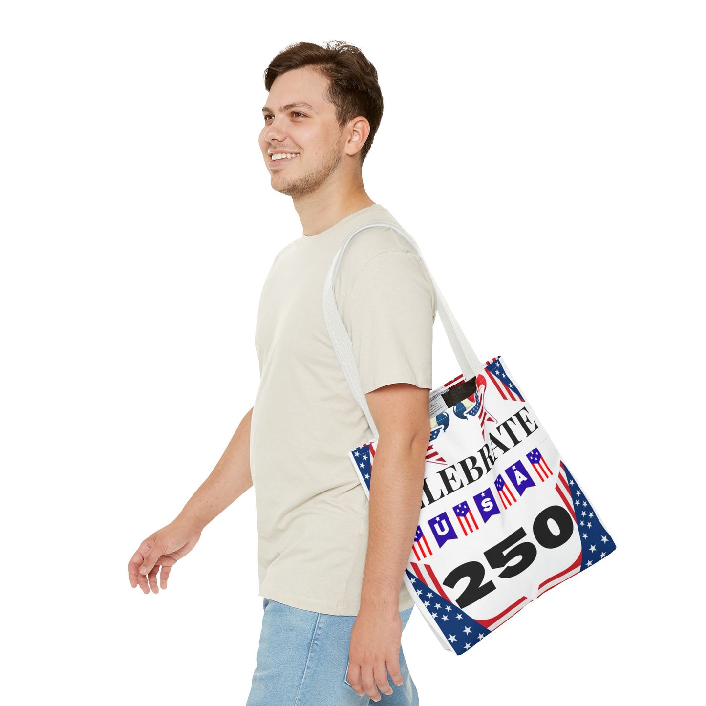 Celebrate USA 250 Tote Bag | 4th of July bag for firework