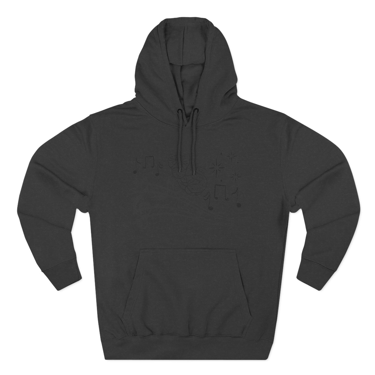 Musical Notes Hoodie – Cute Bunny on Staff Graphic Pullover
