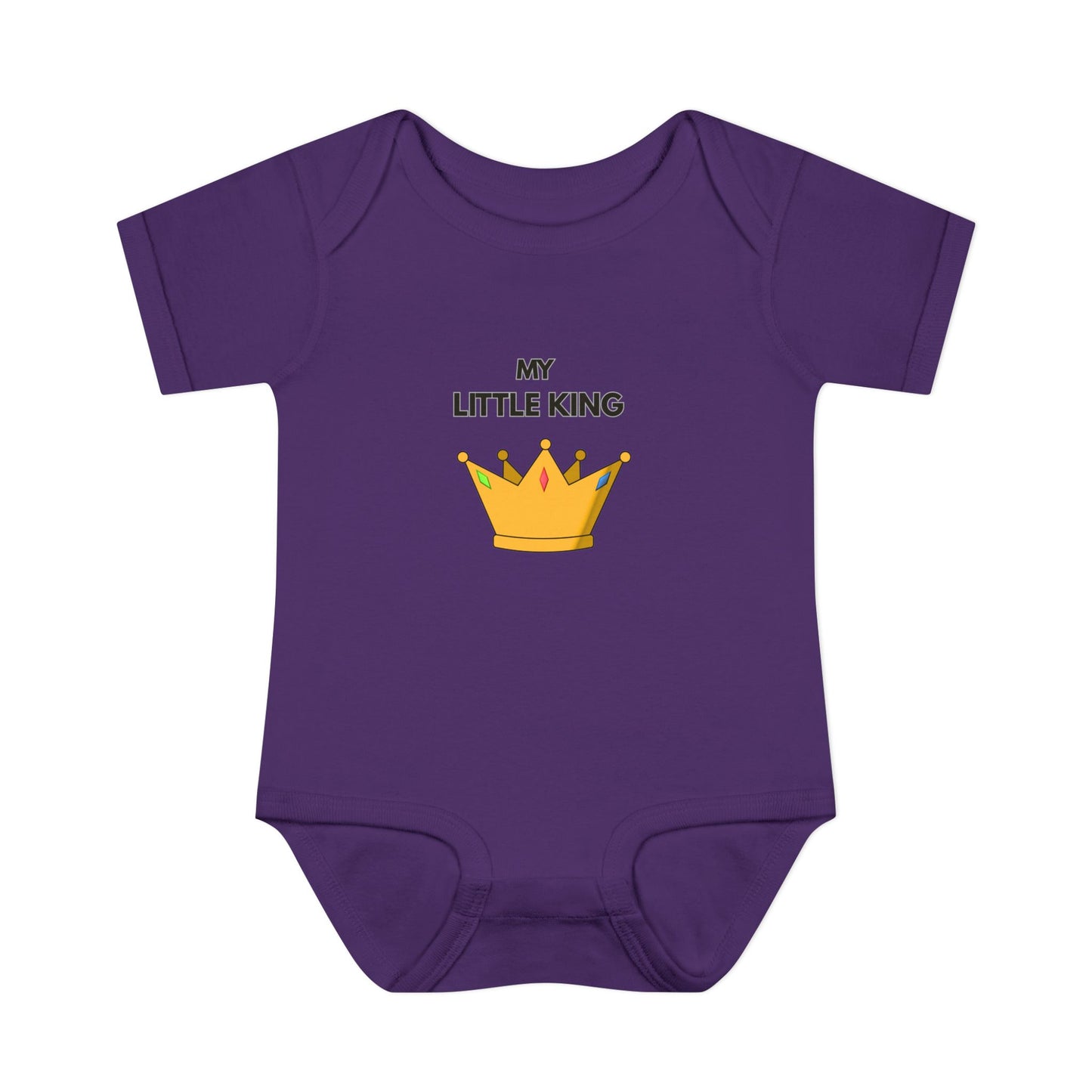 Infant Bodysuit — "My Little King" Baby Onesie
