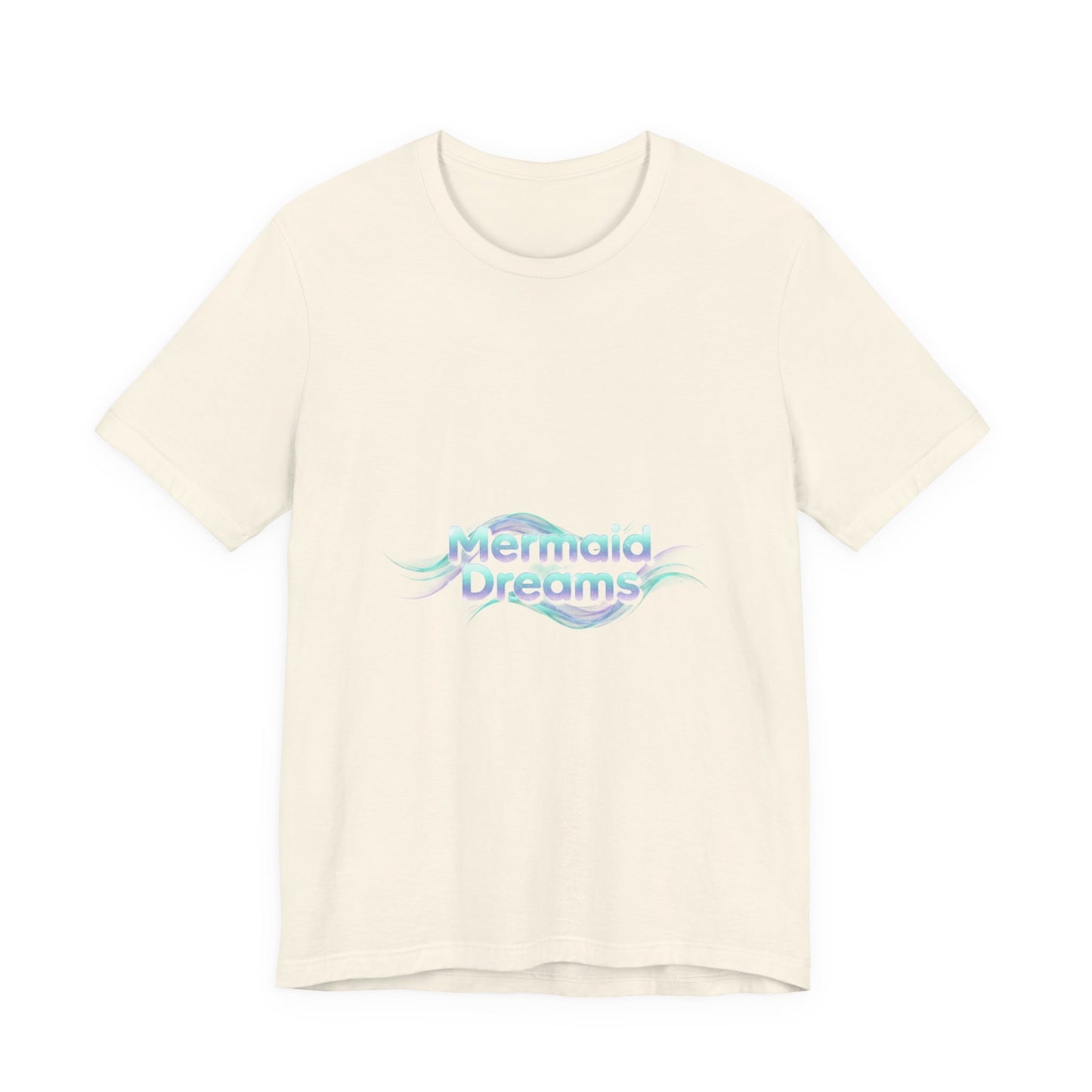 Mermaid Dreams tee | iridescent text, pearly word accent