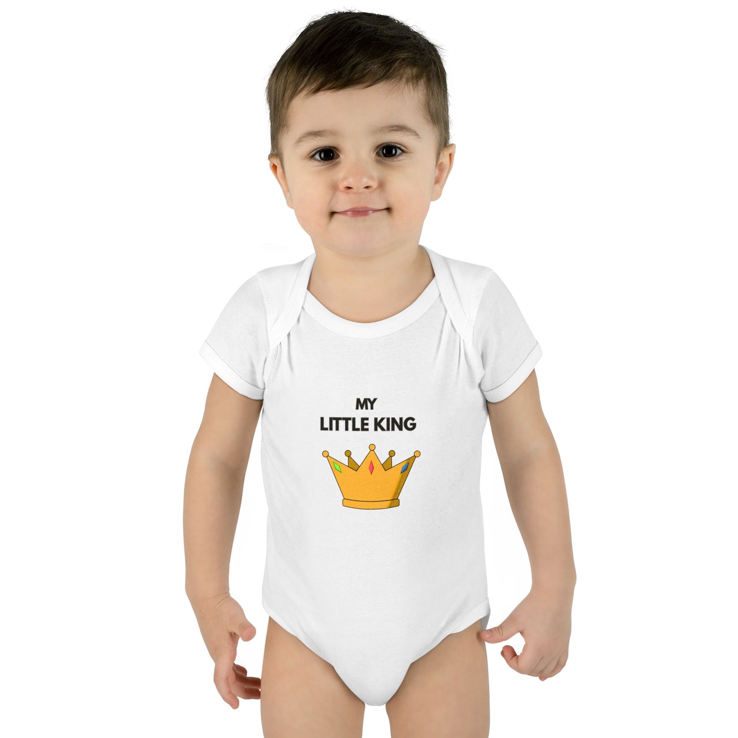 Infant Bodysuit — "My Little King" Baby Onesie
