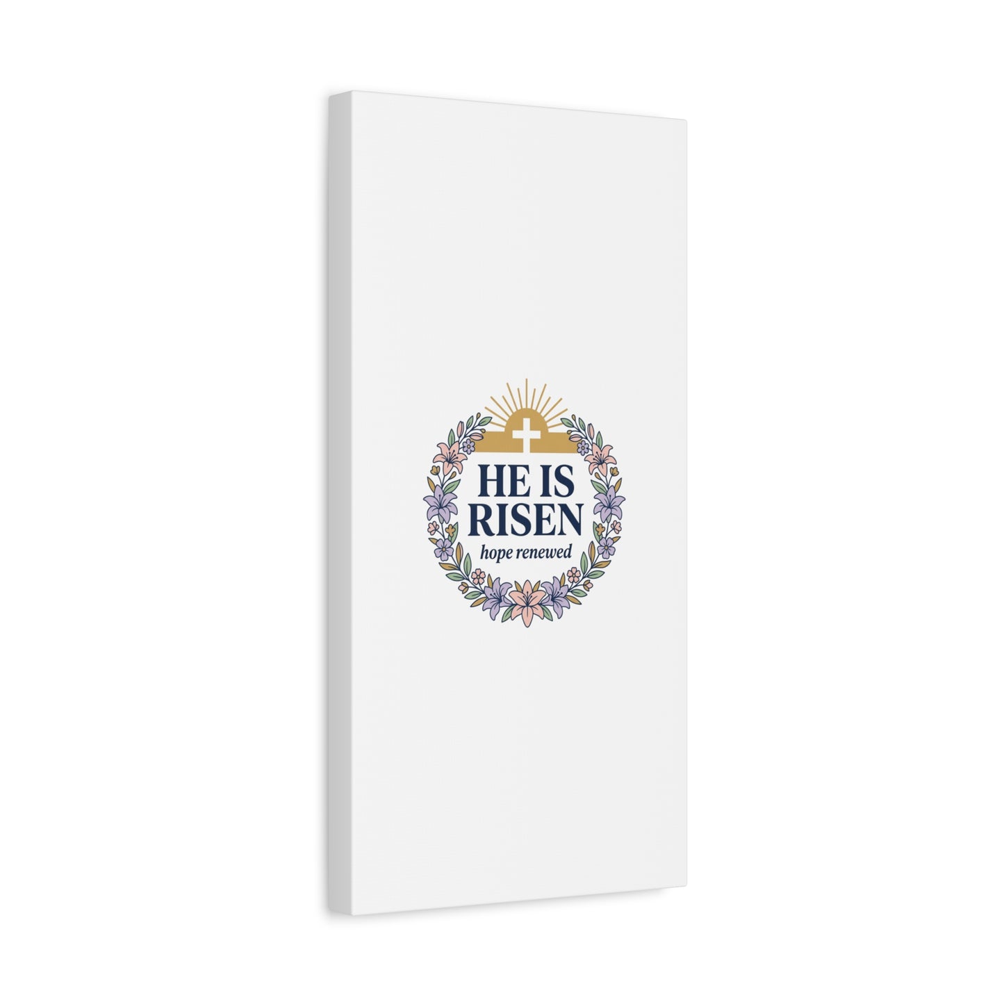 He Is Risen Canvas | Christian Easter Wall Art, Resurrection Scripture