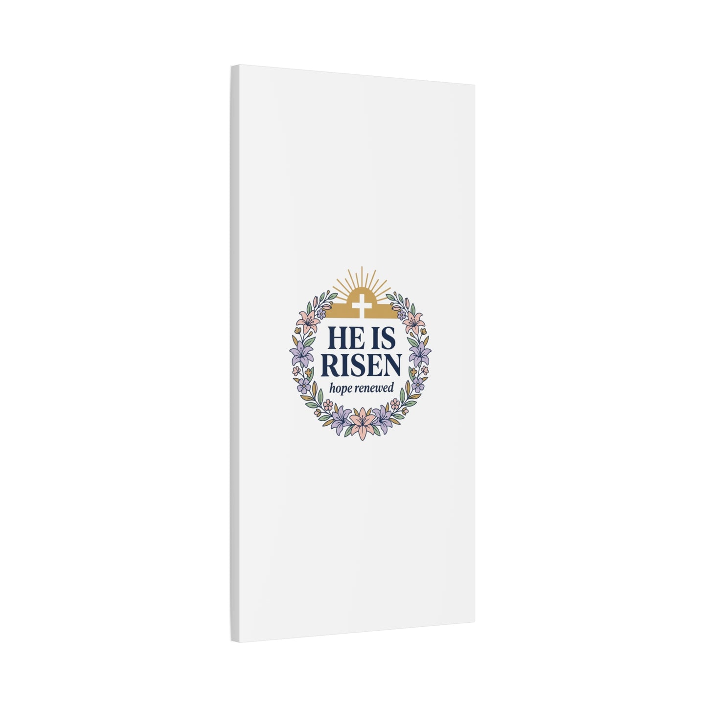 He Is Risen Canvas | Christian Easter Wall Art, Resurrection Scripture
