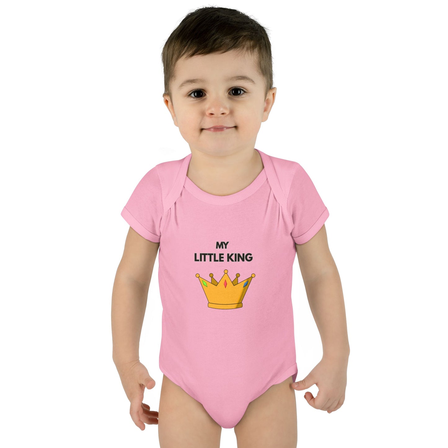 Infant Bodysuit — "My Little King" Baby Onesie
