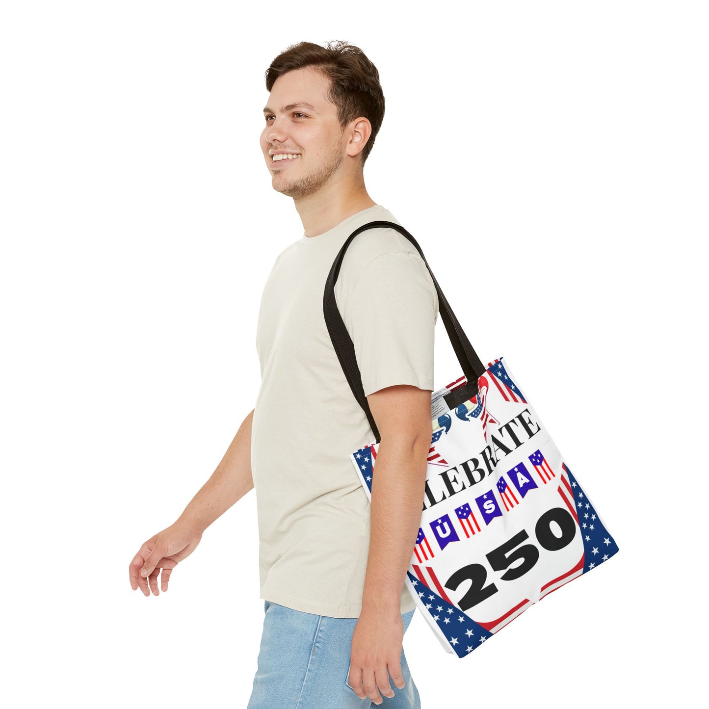 Celebrate USA 250 Tote Bag | 4th of July bag for firework