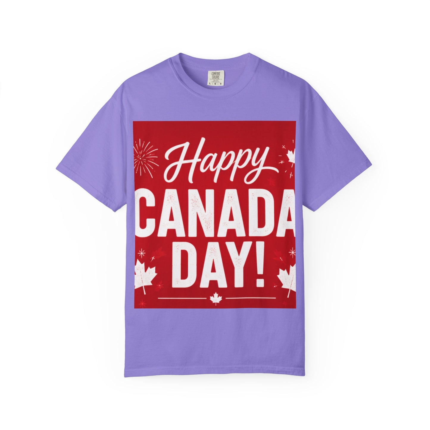 Happy Canada Day T-Shirt — Red Maple Leaf Canada Day Tee