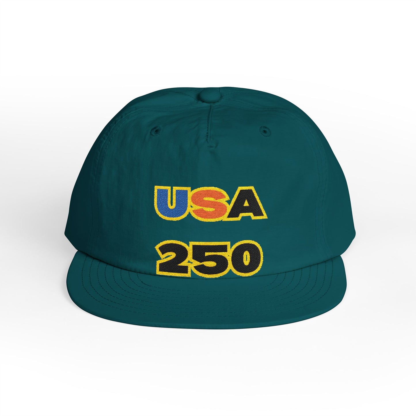 USA 250 Surf Cap | Embroidered Trucker Hat, White Snapback