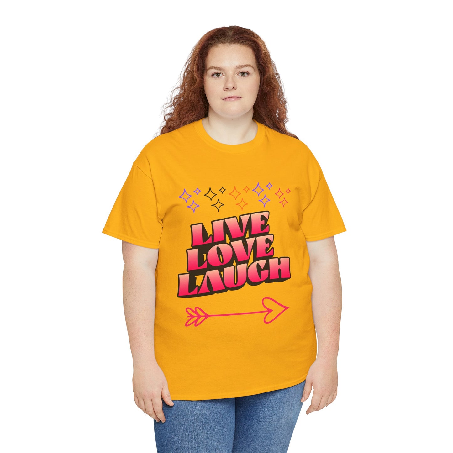 Live Love Laugh Women's Tee — Inspirational Graphic T-Shirt