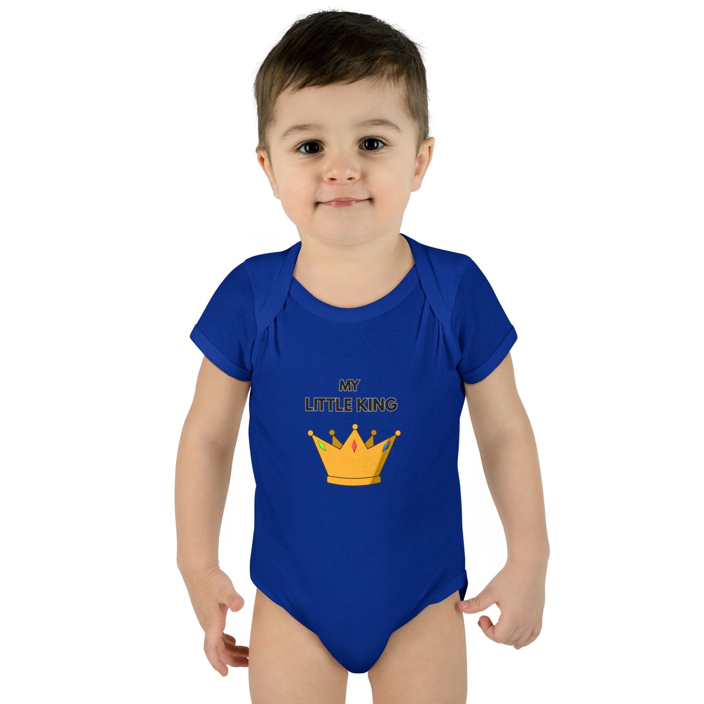 Infant Bodysuit — "My Little King" Baby Onesie