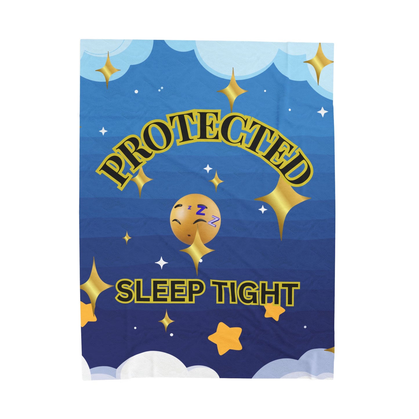 Protected Sleep Tight Velveteen Plush Blanket