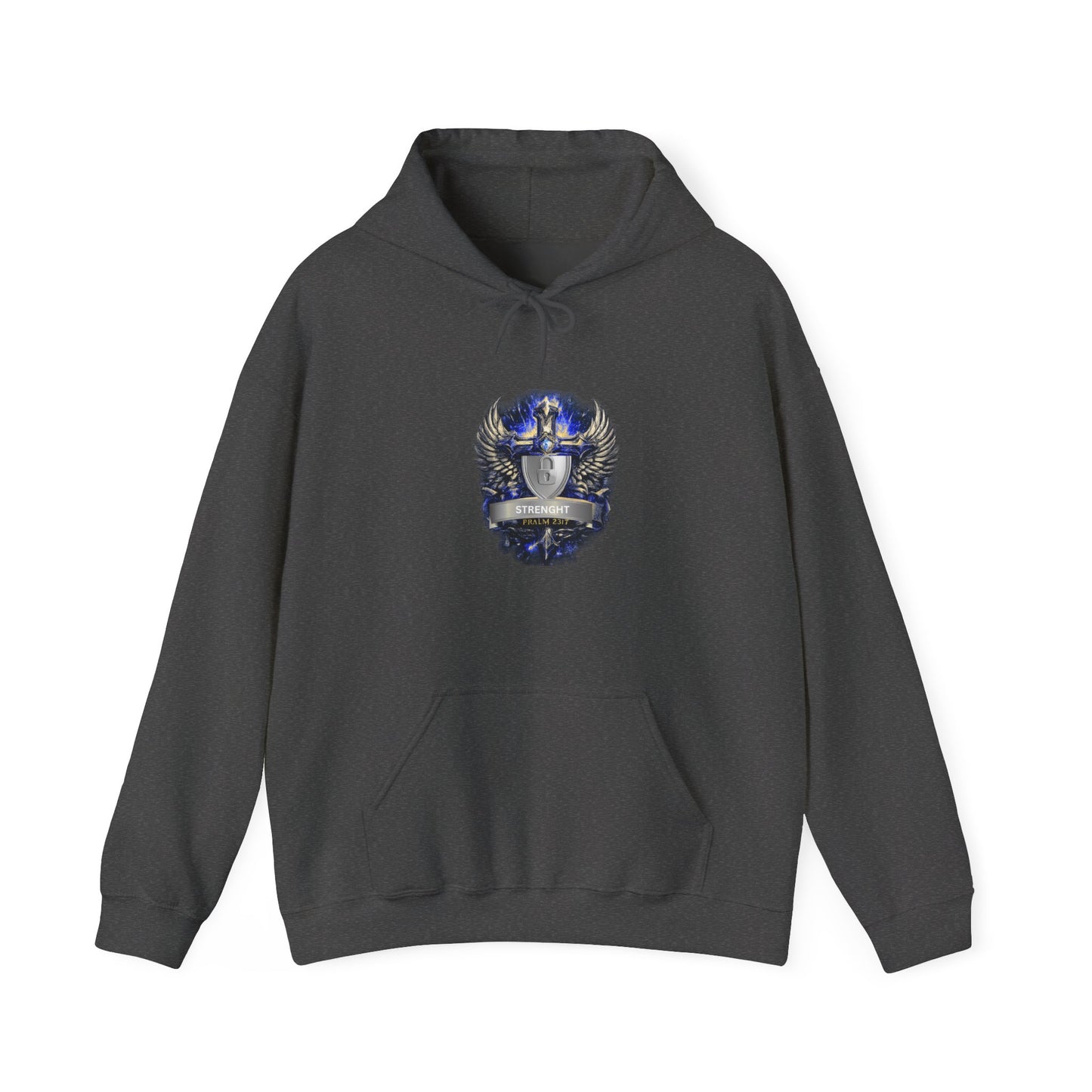 Knight Helmet Crest Hoodie — Medieval Armor Emblem Sweatshirt