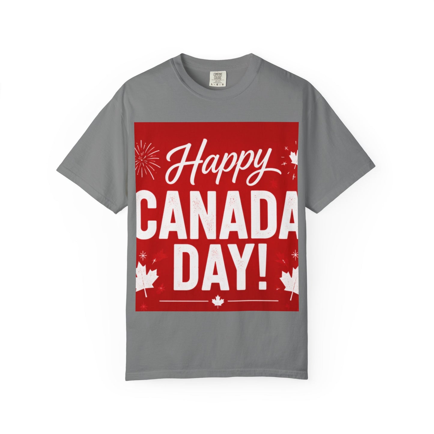 Happy Canada Day T-Shirt — Red Maple Leaf Canada Day Tee