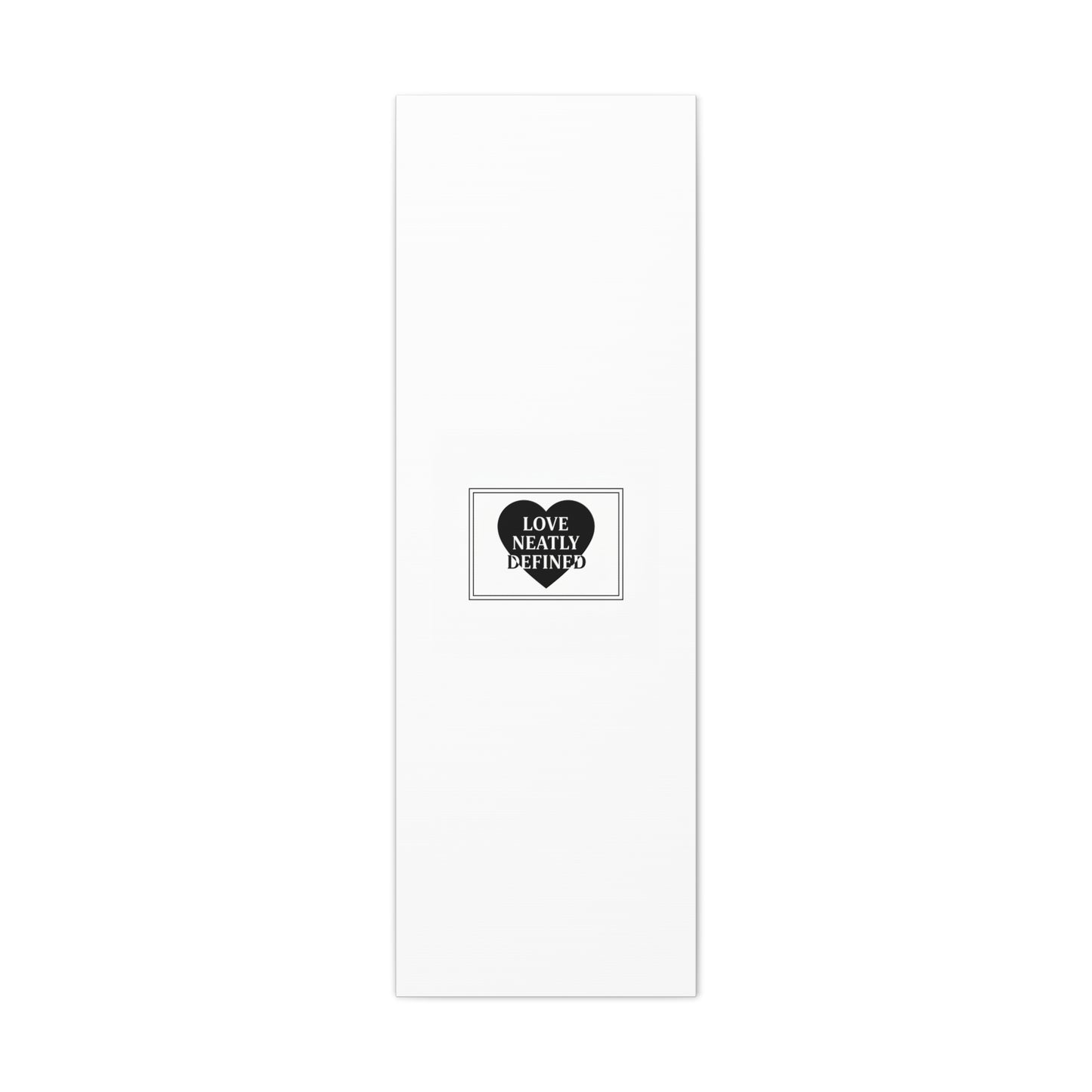 Love Neatly Defined Canvas, editorial black and white love print | elegant typography poster