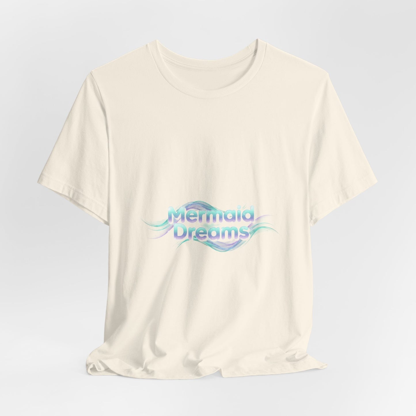 Mermaid Dreams tee | iridescent text, pearly word accent