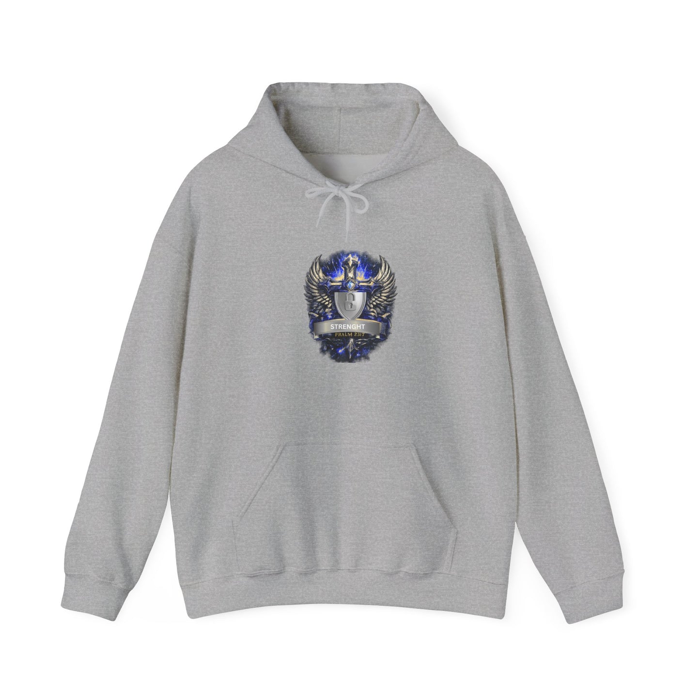 Knight Helmet Crest Hoodie — Medieval Armor Emblem Sweatshirt