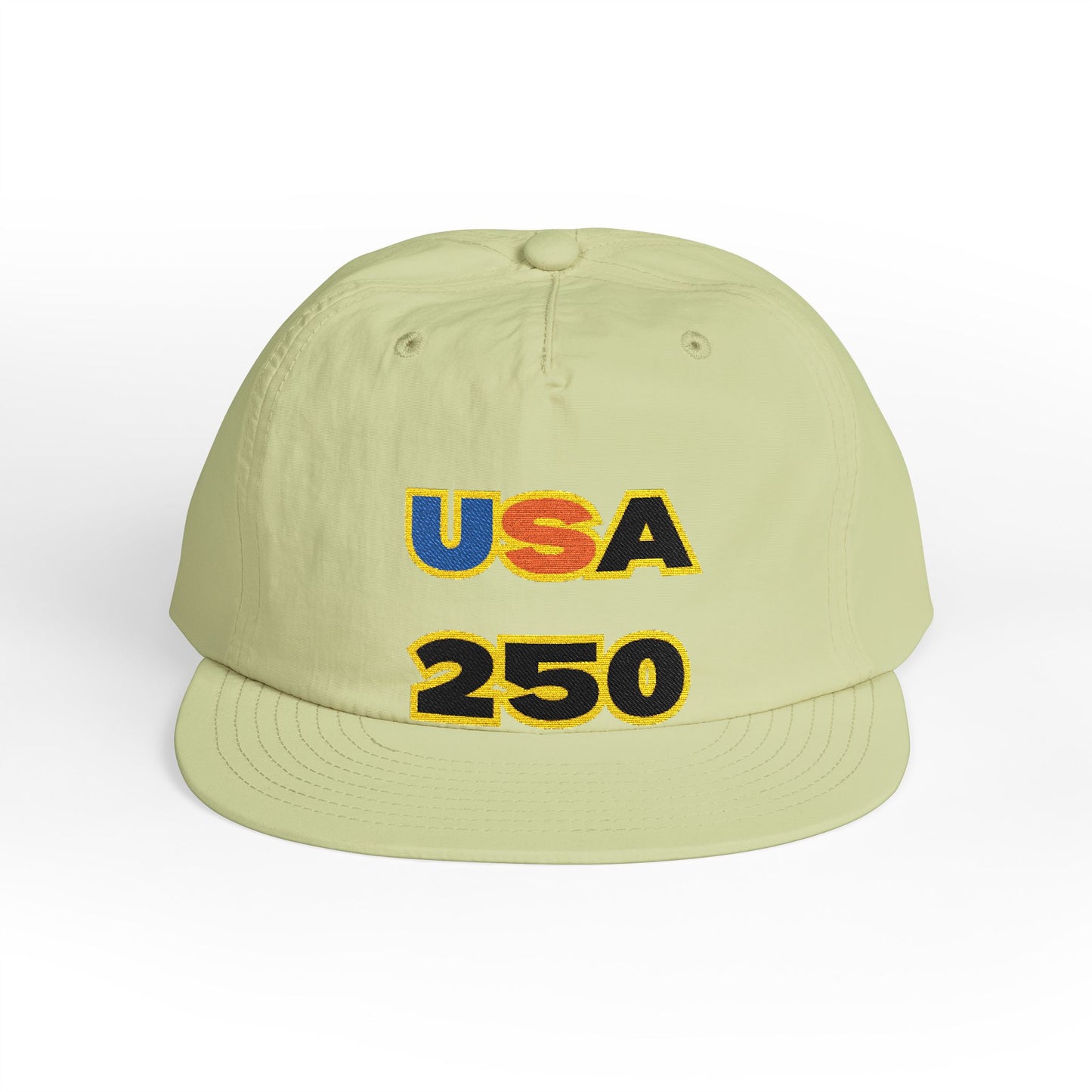 USA 250 Surf Cap | Embroidered Trucker Hat, White Snapback